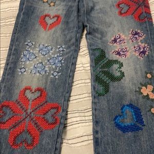 Lucky brand "boy jeans" embroidered